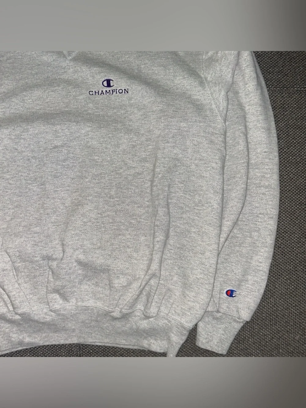 Rare 90s Champion Men's Gray Crewneck Sweatshirt - Picture 3 of 5